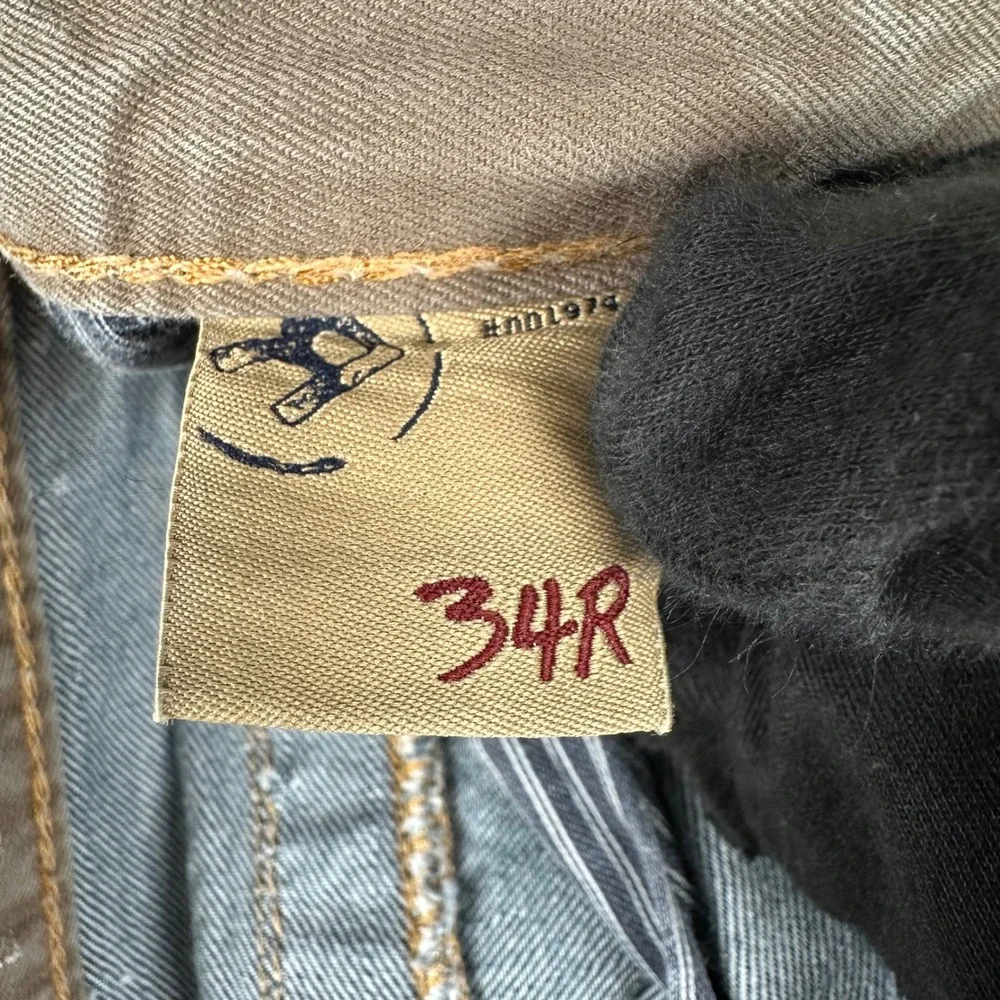 Big Star Pioneer Boot Jeans Mens Organic Denim Bootcut 34x28 Dark Blue Classic